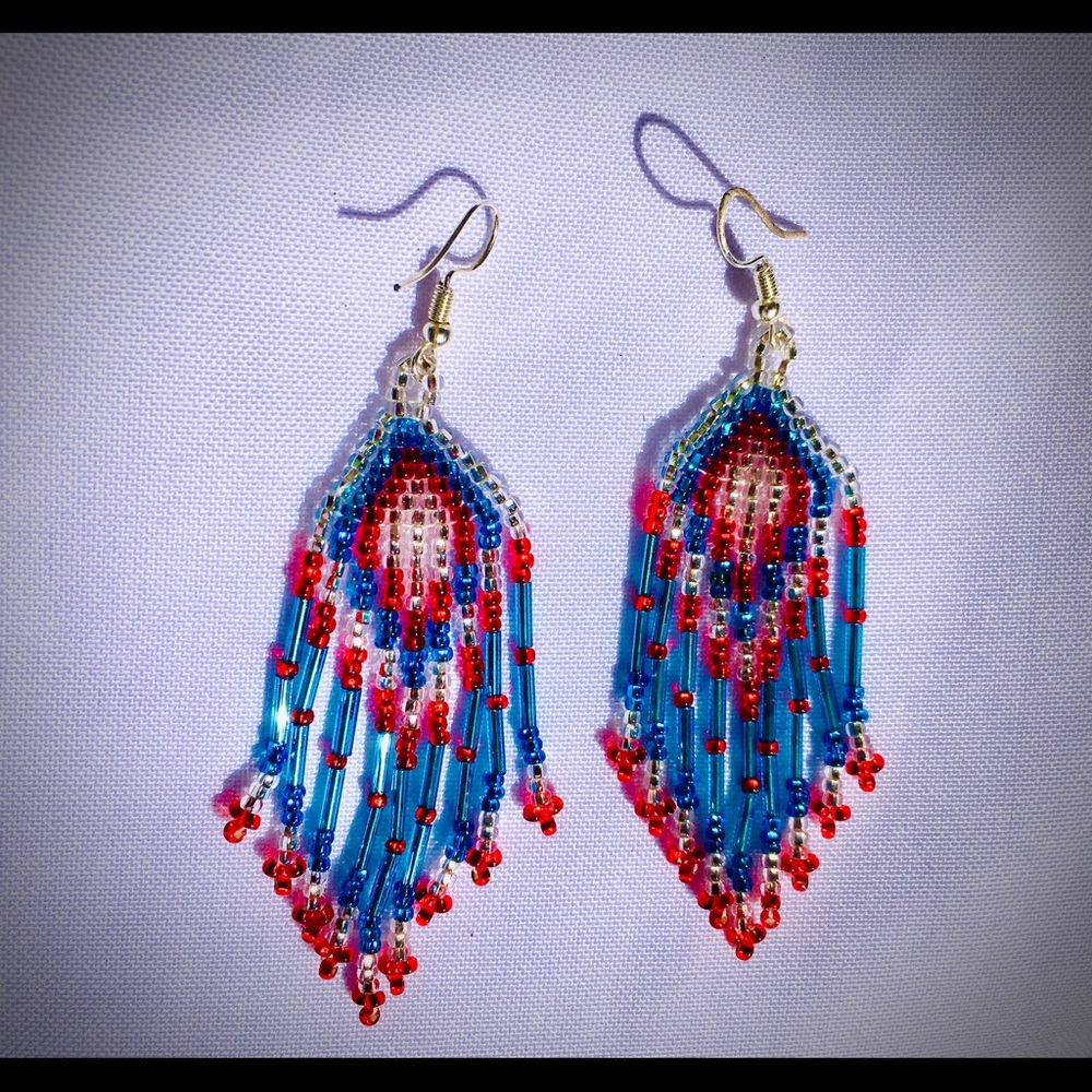 Hand-beaded Earrings